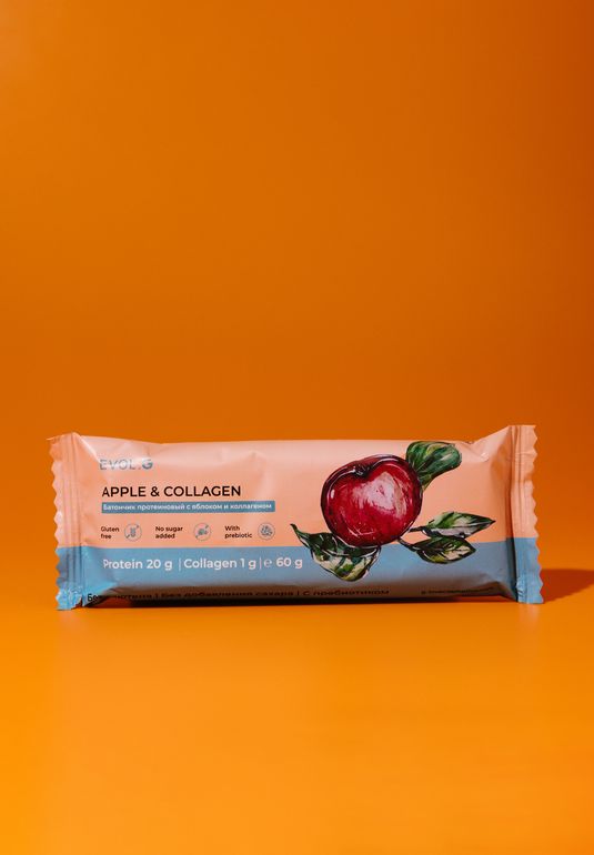 Протеиновый батончик с яблоком и коллагеном EVOL.G by G.LOVE Apple&Collagen 60g