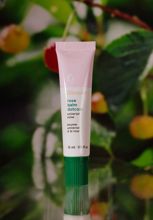 Питательный бальзам для губ с оттенком Glossier Balm Dotcom Lip Balm and Skin Salve 15мл - Rose