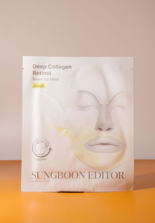Подтягивающая гидрогелевая маска Sungboon Editor Deep Collagen Retinol Boost Up Mask 25г