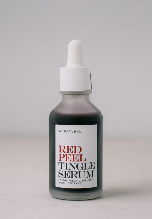 Тонизирующая сыворотка-пилинг с эффектом покалывания So Natural Red Peel Tingle Serum 35ml