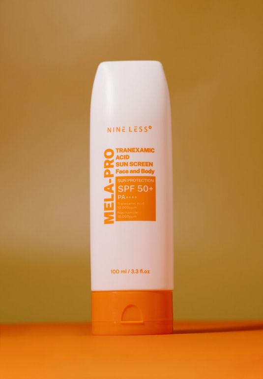 Солнцезащитный крем с транексамовой кислотой NINE LESS MELA-PRO Tranexamic Acid Sun Screen SPF 50PA++++ 100ml