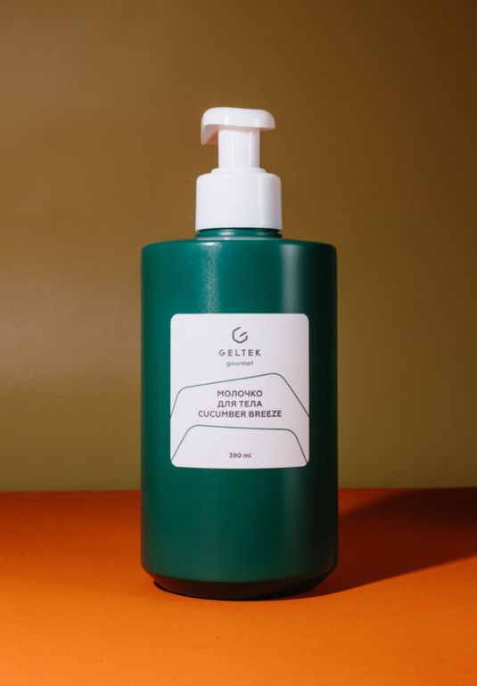 Молочко для тела с ароматом огуречного бриза Geltek Cucumber Breeze 390ml