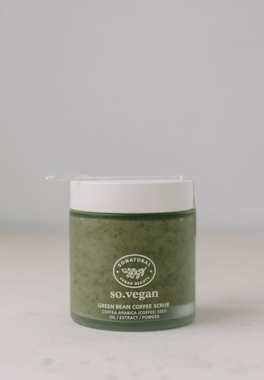 Питательный скраб So Natural So Vegan Green Bean Coffee Scrub 105ml