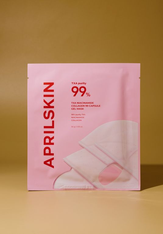 Гидрогелевая маска с розовыми капсулами APRILSKIN TXA Pink Capsule Overnight Gel Mask 30g
