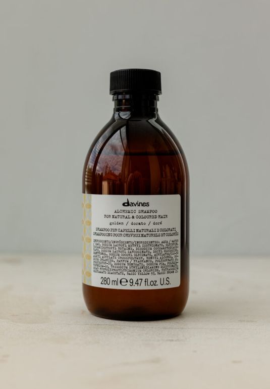 Почти даром// DAVINES Alchemic Shampoo For Natural And Coloured Hair Golden 280мл