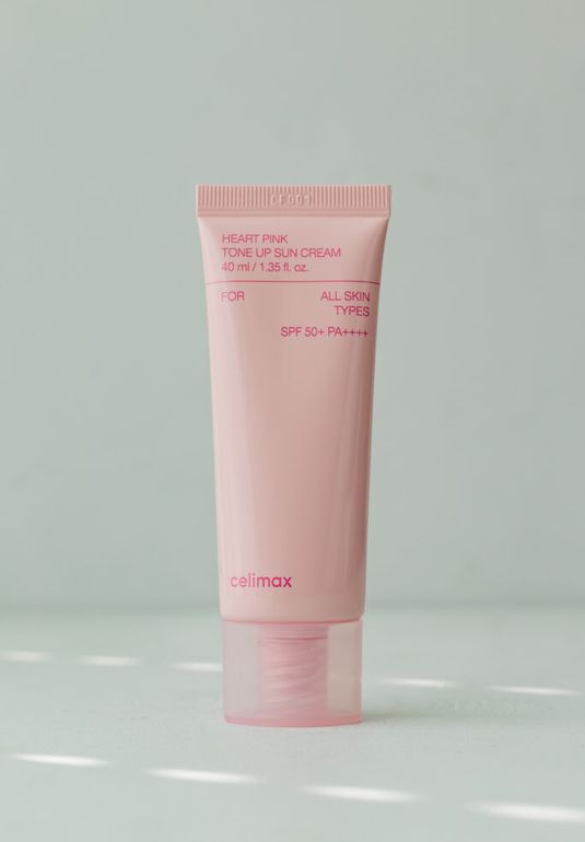 Cолнцезащитный крем, выравнивающий тон кожи Celimax Heart Pink Tone Up Sun Cream SPF50+ PA++++ 40ml