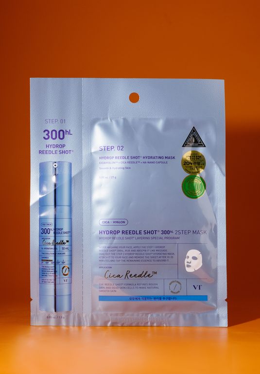 Двухступенчатая тканевая маска VT Hydrop Reedle Shot 300HL 2Step Mask 1.5g + 33g