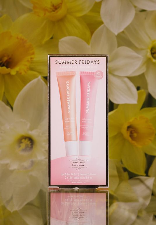Лимитированный набор бальзамов для губ [Birthday Cake/Strawberry Soft Serve] Summer Fridays Sweet Pink Duo 15г/15г