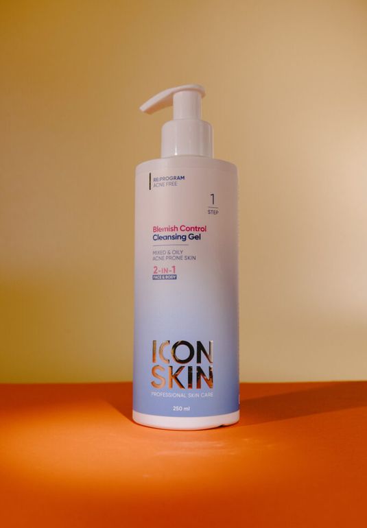 Противовоспалительный очищающий гель для лица и тела ICON SKIN Blemish Control Cleansing Gel 250ml