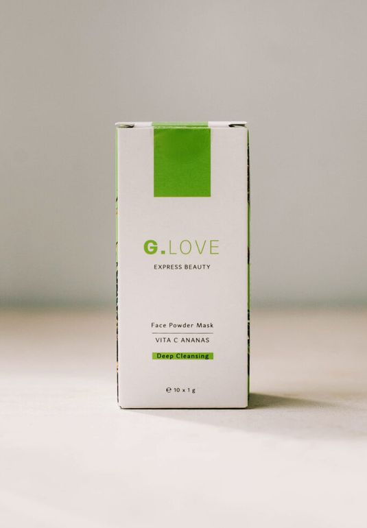 Очищающая маска-пудра с 20% витамином С и энзимами ананаса G.LOVE Face Powder Mask Vita C Ananas 10*1g