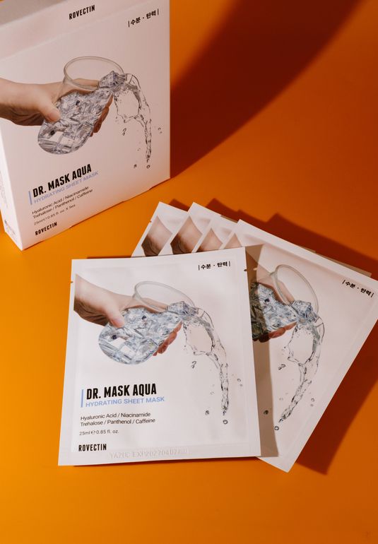 Набор увлажняющих тканевых масок ROVECTIN Skin Essentials Dr. Mask Aqua Hydrating Sheet Mask 5*25мл