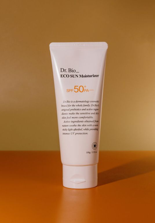 Солнцезащитный увлажняющий крем с лактобактериями Dr. Bio SUN Moisturizer SPF50+PA++++ 100g
