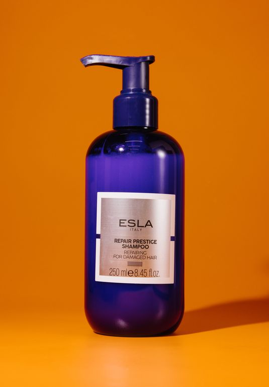Восстанавливающий шампунь для повреждённых и ослабленных волос ESLA Italy Repair Prestige Shampoo 250ml