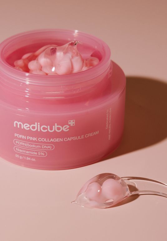 Капсульный крем для лица с ПДРН и пептидами medicube PDRN Pink Collagen Capsule Cream 55г
