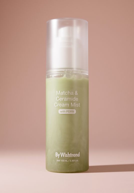 Спрей для сияния и увлажнения с матчей BY WISHTREND Matcha&Ceramide Cream Mist 100мл