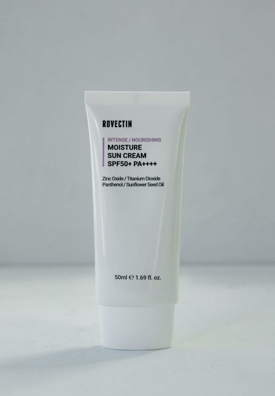 BU// Интенсивно увлажняющий солнцезащитный крем ROVECTIN Intense Moisture Sun Cream SPF50+ PA++++ 50ml