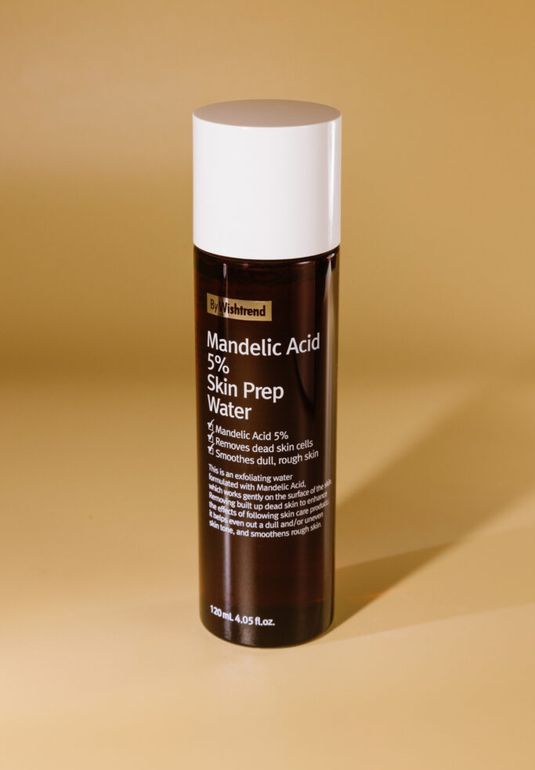 Миндальный пилинг-тонер для эффекта светящейся кожи BY WISHTREND Mandelic Acid 5% Skin Prep Water 120ml