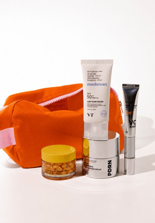 Косметичка Оранжевая Чемоданное настроение с VT Cosmetics 