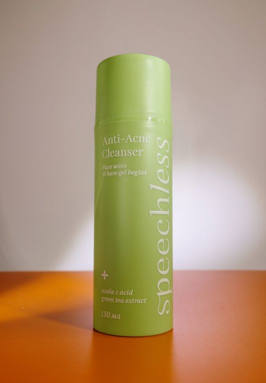 Мягкий противовоспалительный гель для умывания с кислотами и цинком SPEECHLESS Anti-Acne Cleanser 150ml 