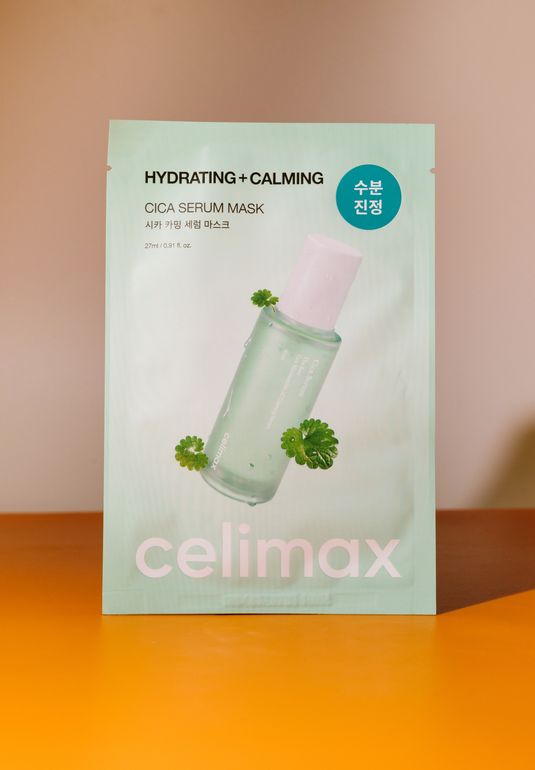 Ампульная тканевая маска с гиалуроновой кислотой Celimax Hydrating Calming Cica Serum Mask 27ml