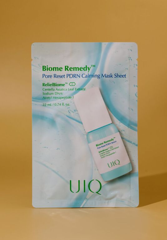 Охлаждающая маска с ПДРН UIQ Pore Reset PDRN Calming Mask Sheet 22ml