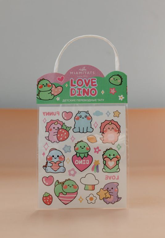 Переводные тату MIAMITATS KIDS Love Dino