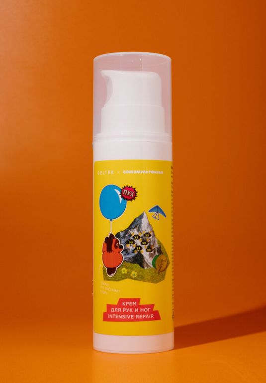 Крем для рук и ног Intensive Repair 240ml Geltek x Союзмульфильм