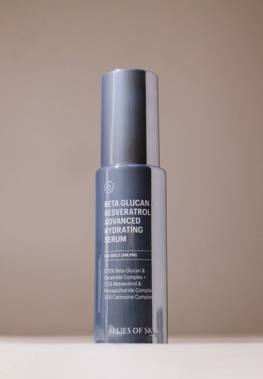Восстанавливающая сыворотка с бета-глюканом и ресвератролом ALLIES OF SKIN Beta Glucan&Resveratrol Advanced Hydrating Serum 30мл
