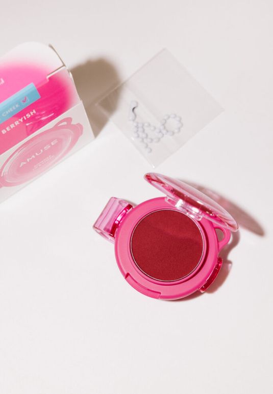 Нежная пудра для макияжа губ и щек Amuse Powder Lip&Cheek [12 Berryish] 4g