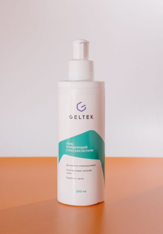 Гель очищающий с PHA кислотами Geltek 200ml
