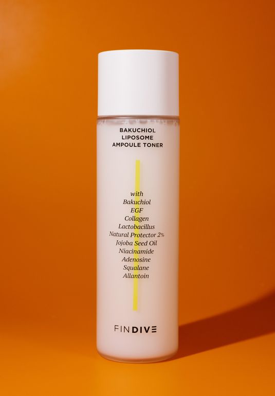 Липосомальный тонер с бакучиолом FINDIVE Bakuchiol Lipsome Ampoule Toner 150ml