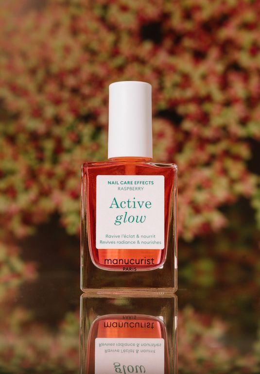 Ухаживающий тинт для ногтей manucurist Paris Active Glow [Raspberry] 15ml