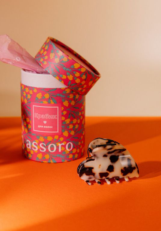 Краб для волос - Саванна маленькая Assoro 