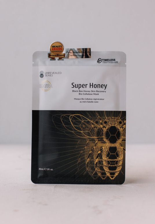 Маска с экстрактом чёрной пчелы на биоцеллюлозной основе Timeless Truth Mask Black Bee Honey Skin Recovery Bio Cellulose Mask 30ml