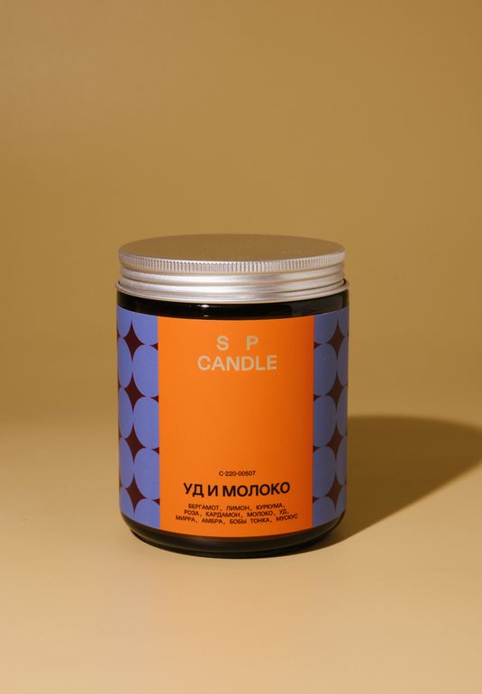 Ароматическая свеча Уд и молоко SP. CANDLE 220г