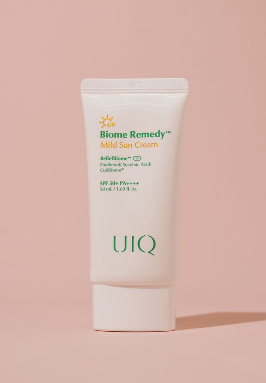Успокаивающий солнцезащитный крем против фотостарения UIQ Biome Remedy Mild Sun Cream 50мл