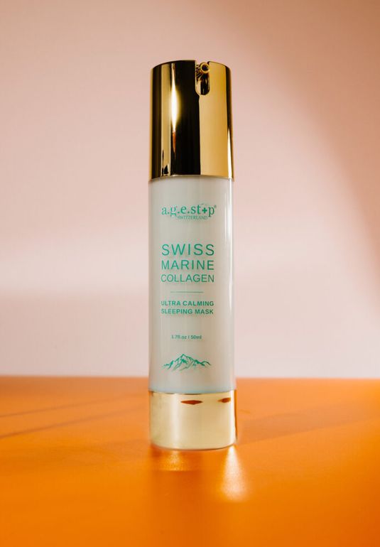 Ночная маска с морским коллагеном A.G.E.STOP SWITZERLAND Marine Collagen Calming/Hydro Rescue Sleeping Mask 50ml
