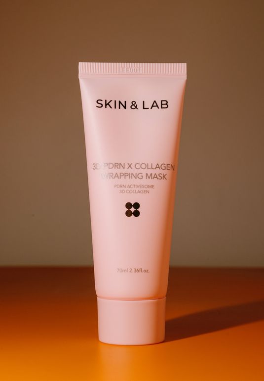 Маска для лица с коллагеном и ПДРН SKIN&LAB 3D PDRN X Collagen Wrapping Mask 70ml
