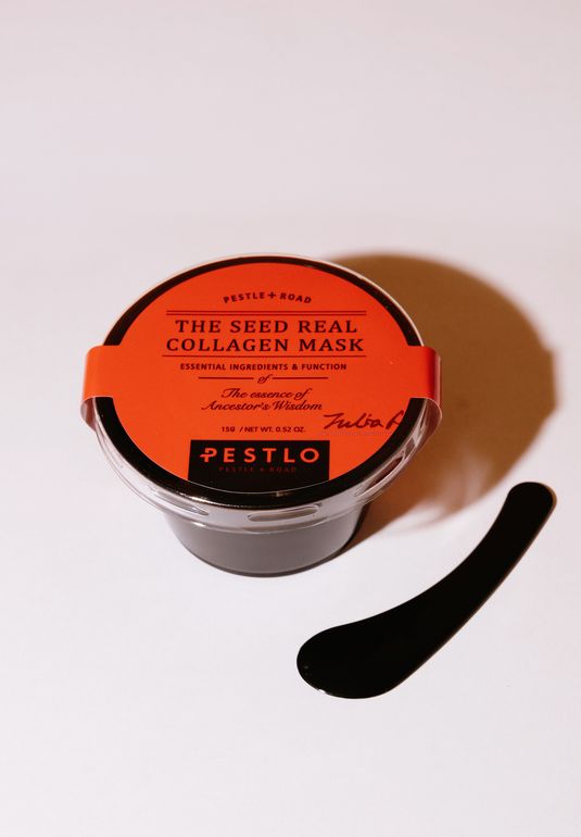 Маска с морскими водорослями PESTLO The Seed real Collagen Mask 15ml