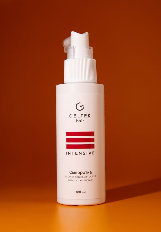 Сыворотка укрепляющая для роста волос с пептидами Geltek 100мл