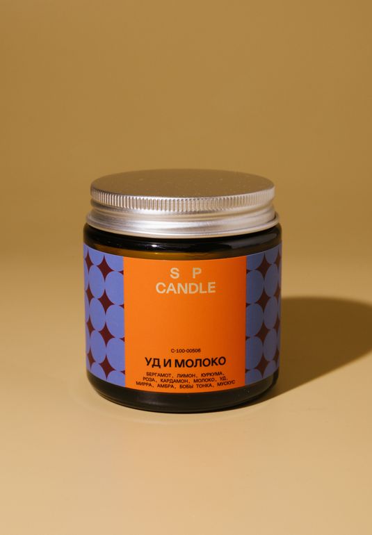 Ароматическая свеча Уд и молоко SP. CANDLE 100г