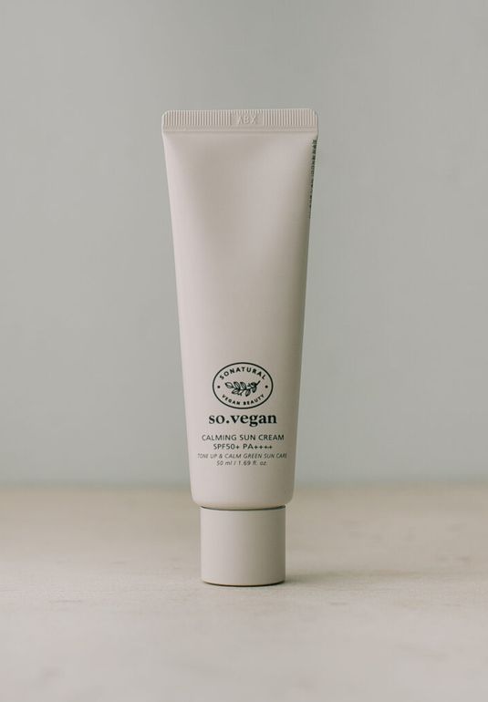 Веганский солнцезащитный крем So Natural So Vegan Calming Sun Cream SPF50+ PA++++ 50ml