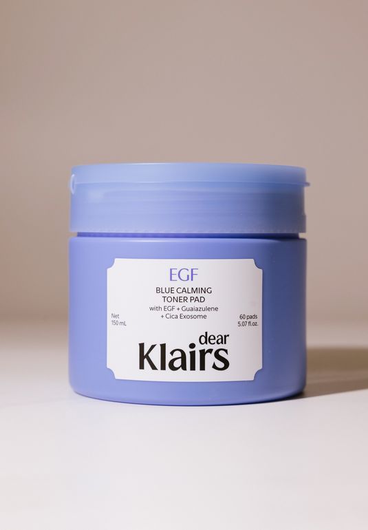 Успокаивающие тонер-диски KLAIRS EGF Blue Calming Toner Pad 150мл (60 шт)