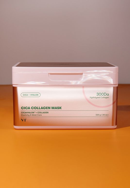 Набор тканевых масок с коллагеном для эластичности кожи VT Cica Collagen Mask 390g (30EA)