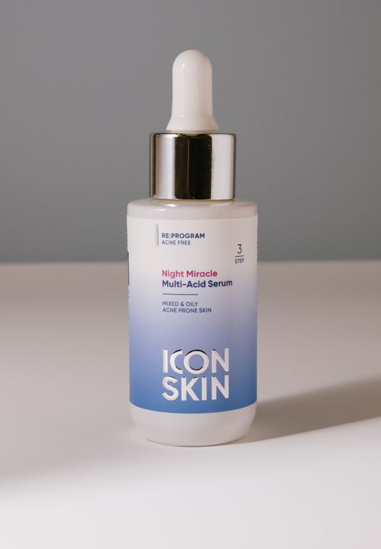 Ночная пилинг-сыворотка ICON SKIN Night Miracle Multi-Acid Serum 30ml