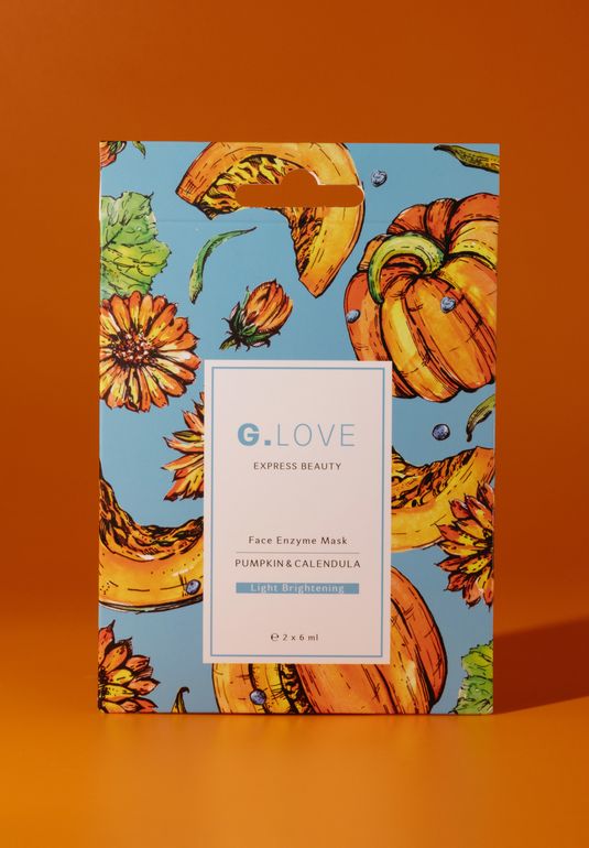 Маска для лица с энзимами тыквы G.LOVE Face Enzym Mask Pumkin & Calendula 2*6мл