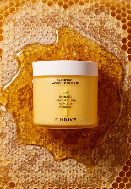 Маска - сыворотка для лица FINDIVE Bakuchiol Ampoule In Mask 200мл