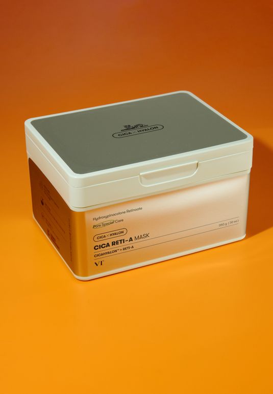 Набор тканевых масок с ретинолом и центеллой VT Cica Reti-A Mask 390g (30EA)