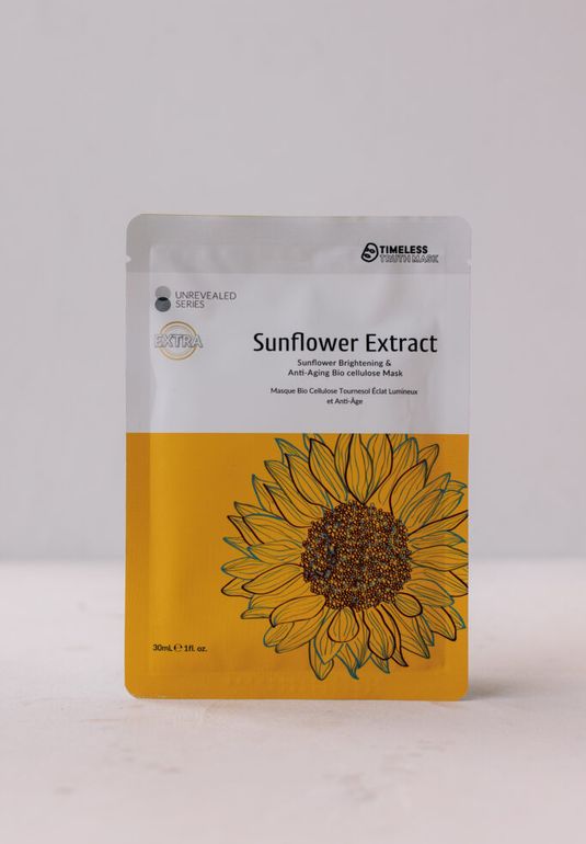 Маска с экстрактом подсолнуха, придающая сияние Timeless Truth Mask Sunflower Brightening & Anti-Aging Bio Cellulose Mask 30ml