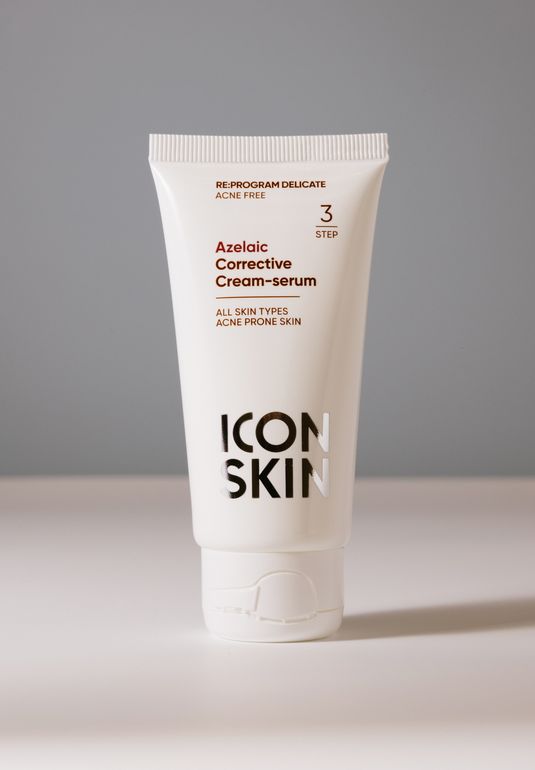 Корректирующая крем-сыворотка на основе 10% азелаиновой кислоты ICON SKIN Azelaic Corrective Cream-Serum 50ml